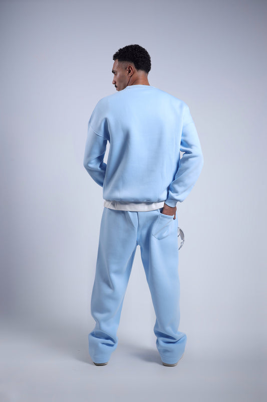 Oversized SkyBlue Basic Sweatpants