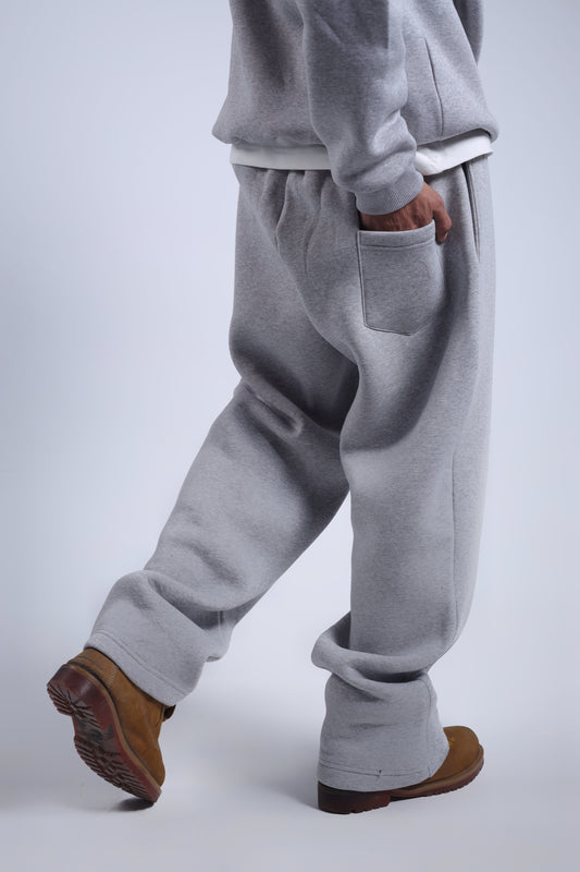 Oversized Gray Basic Sweatpants