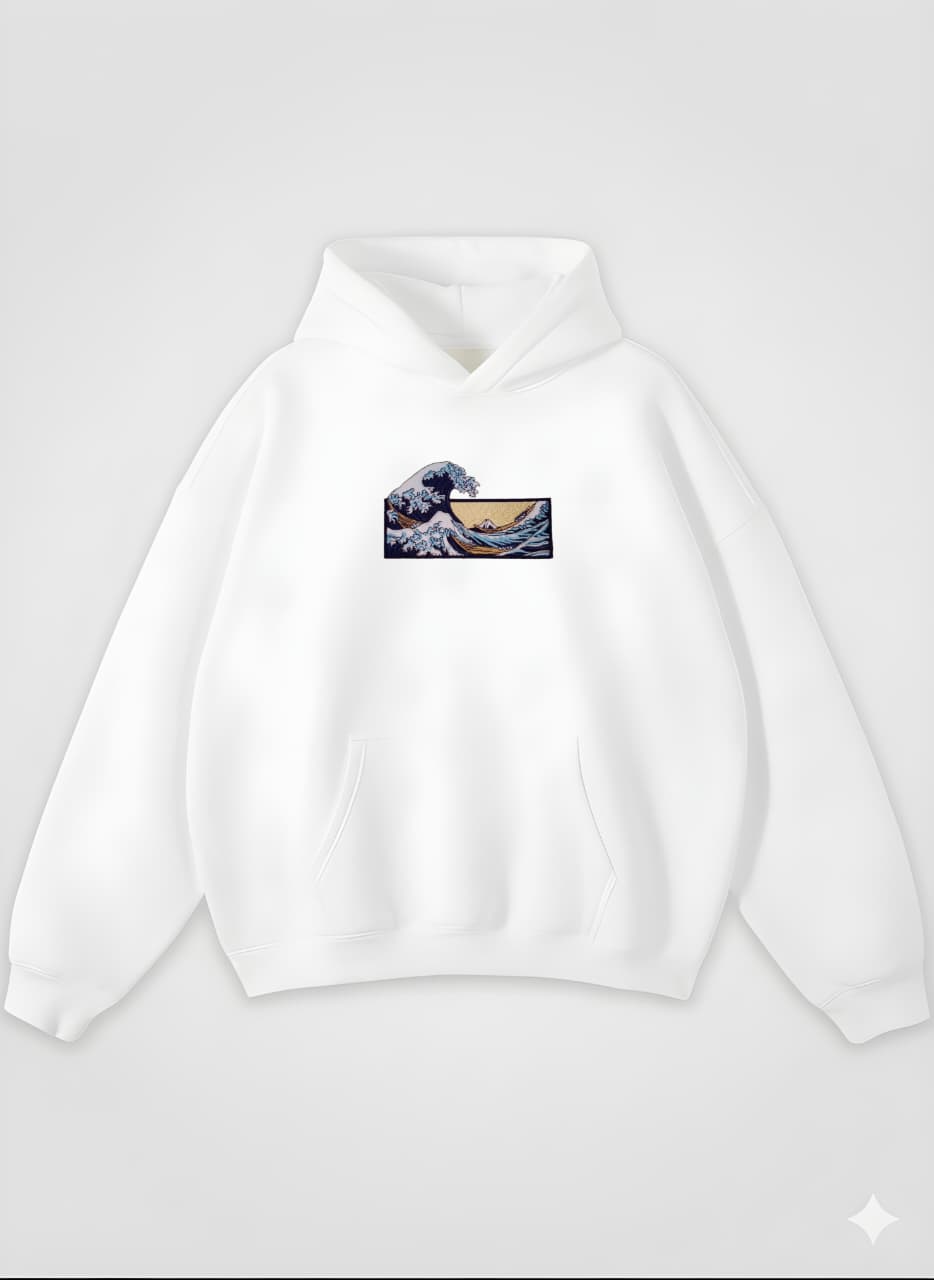 THE GREAT WAVE OFF KANAGAWA OVERSIZED HOODIE