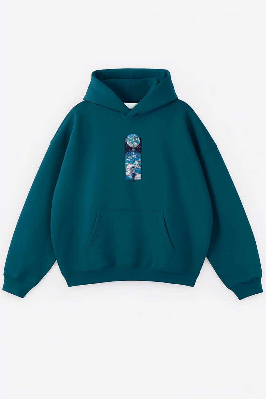 FLY TO THE MOON OVERSIZED HOODIE