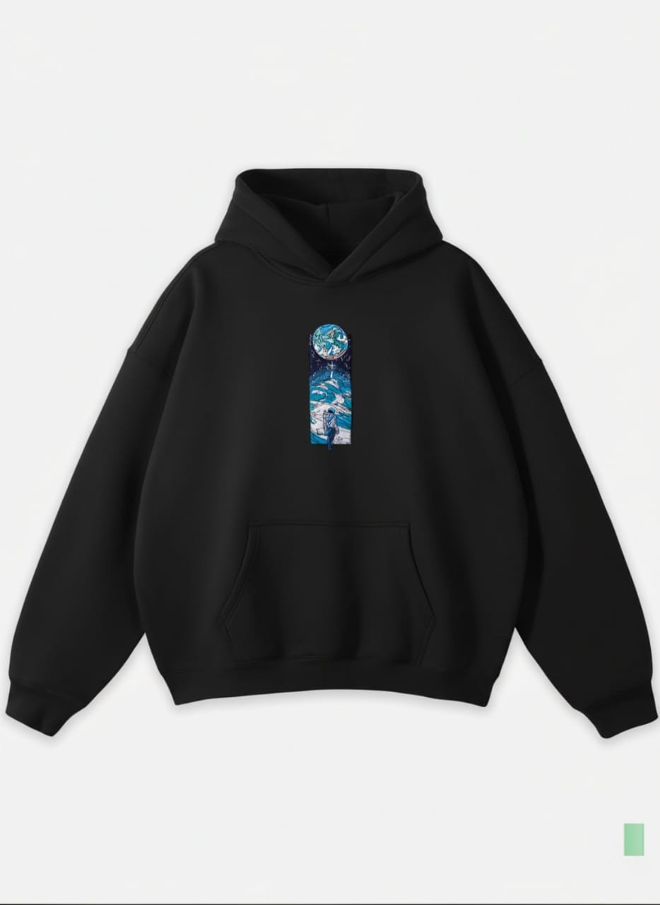 FLY TO THE MOON OVERSIZED HOODIE