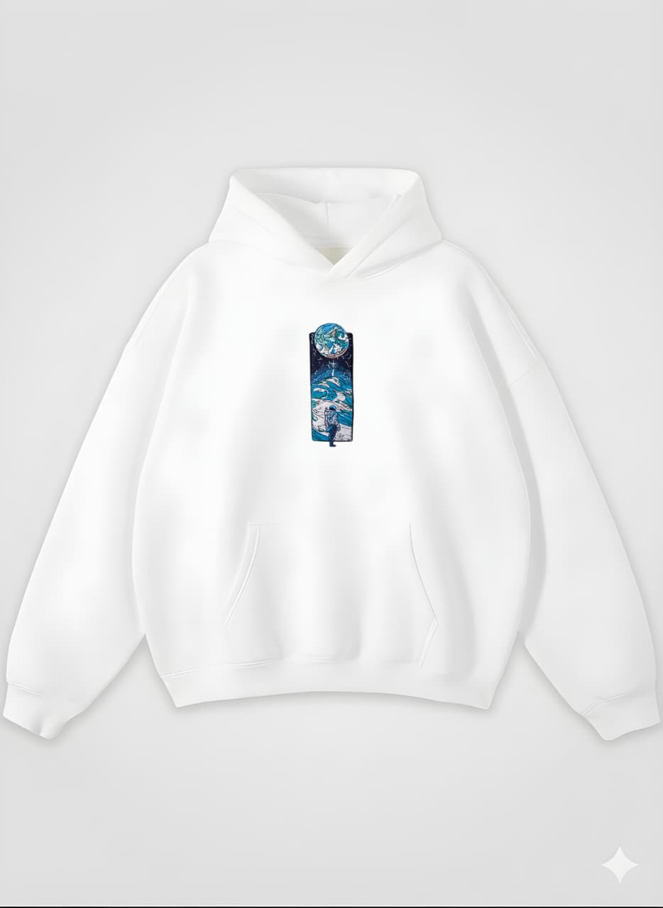 FLY TO THE MOON OVERSIZED HOODIE